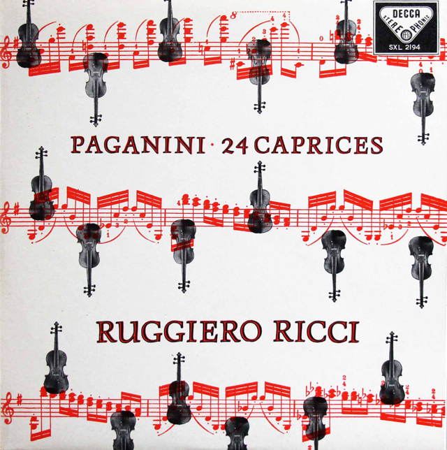 リッチのパガニーニ/24のカプリス（奇想曲）  　英DECCA　3802　LP レコード
