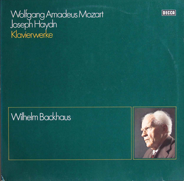 バックハウスのモーツァルト、ハイドン/ソナタ集　独DECCA　3802　LP レコード