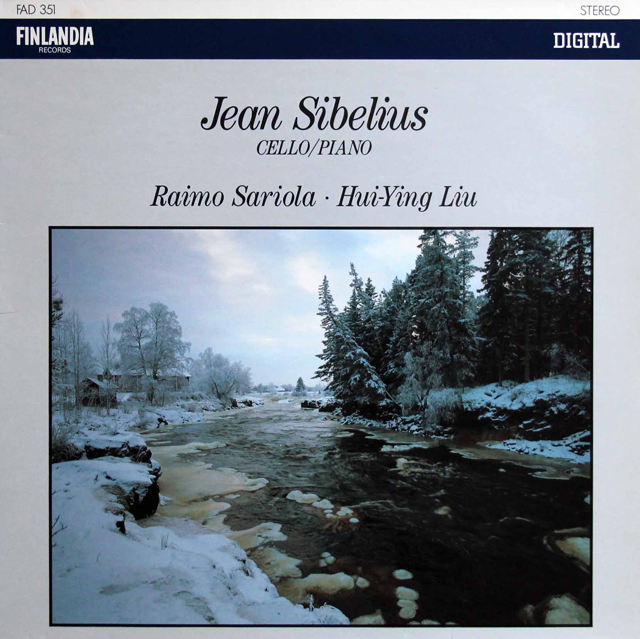 サリオラ、イン・リウのシベリウス/チェロとピアノの作品集　フィンランディア・レコード　3802　LP レコード