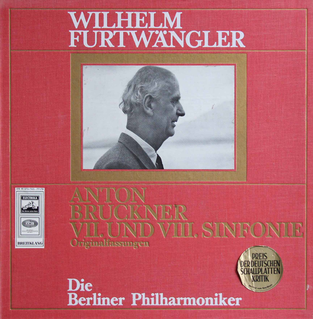 【オリジナル盤】　フルトヴェングラーのブルックナー/交響曲第7番 & 8番　独ELECTROLA　3802　LP レコード