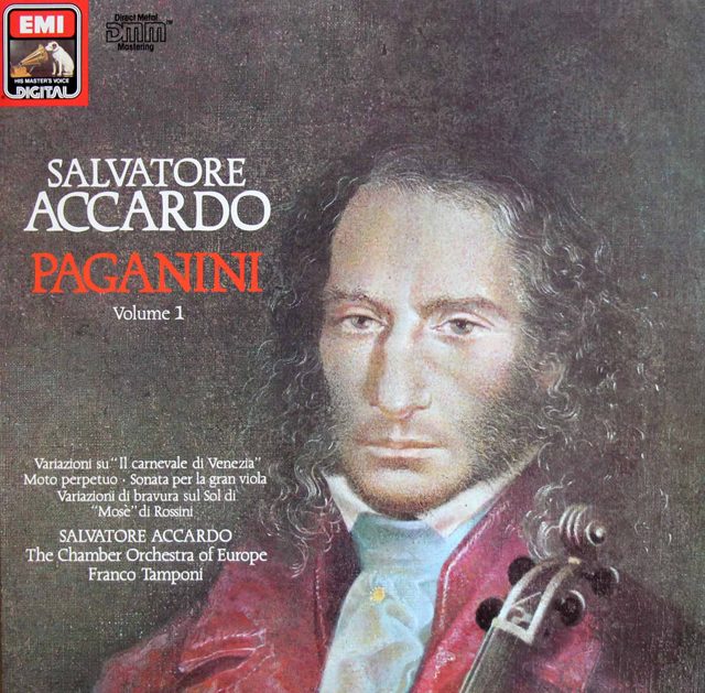 アッカルドのパガニーニ（第一集）　独EMI　3803　LP レコード