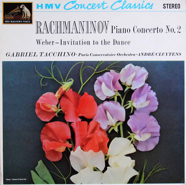 タッキーノ&クリュイタンスのラフマニノフ/ピアノ協奏曲第2番 ほか　英EMI　3803　LP レコード
