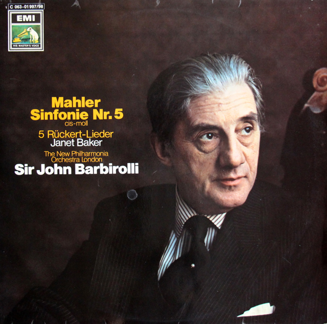 バルビローリのマーラー/交響曲第5番 ほか　独EMI　3803　LP レコード