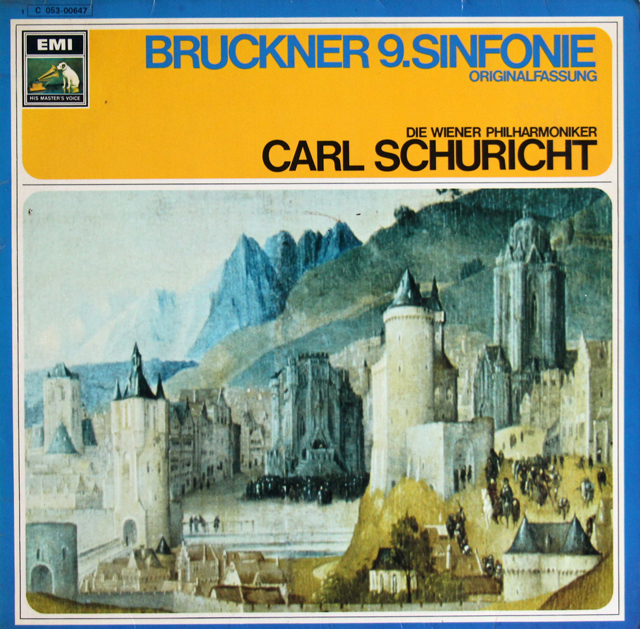 シューリヒトのブルックナー/交響曲第9番　独EMI　3803　LP レコード