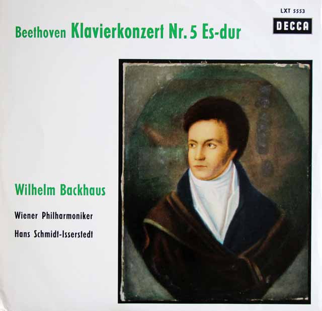 【モノラル】　バックハウス、イッセルシュテットのベートーヴェン/ピアノ協奏曲第5番「皇帝」　独DECCA　3803　LP レコード