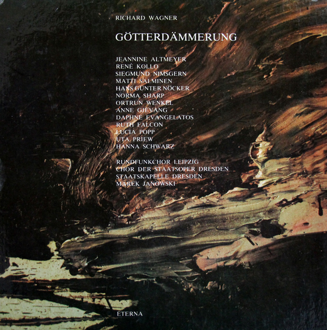 ヤノフスキのワーグナー/「神々の黄昏」全曲　独ETERNA　3803　LP レコード