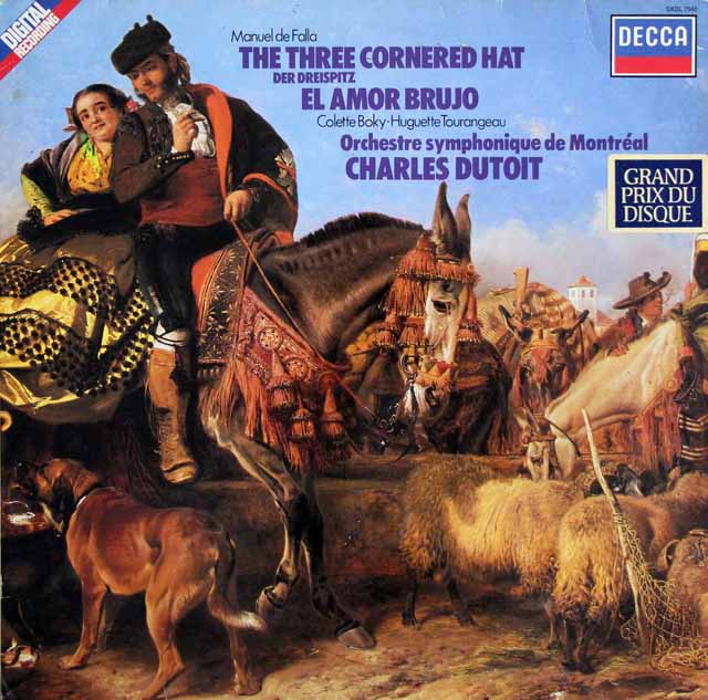 デュトワのファリャ/「三角帽子」、「恋は魔術師」　蘭DECCA　3804　LP レコード