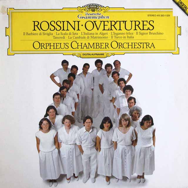 オルフェウス室内管弦楽団のロッシーニ/序曲集　独DGG　3804　LP レコード