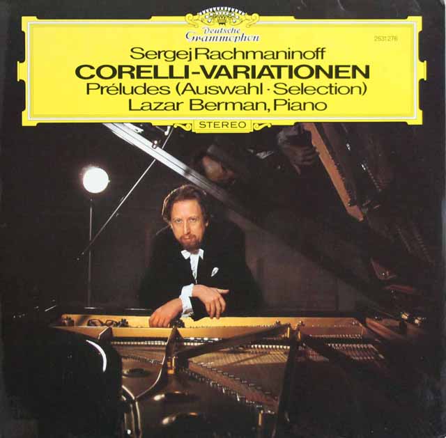ベルマンのラフマニノフ/コレルリの主題による変奏曲ほか　独DGG　3804　LP レコード