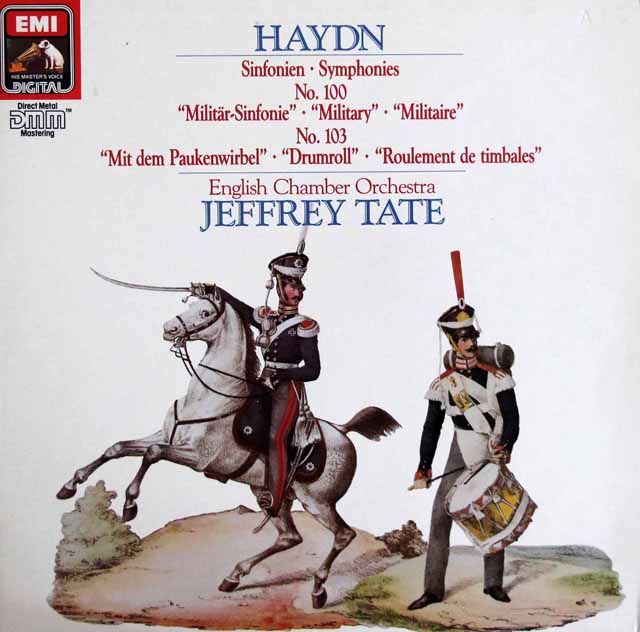 テイトのハイドン/「軍隊」、「太鼓連打」　独EMI　3804　LP レコード