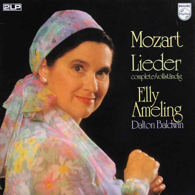 アメリングのモーツァルト/歌曲全集「すみれ」ほか　蘭PHILIPS　3804　LP レコード