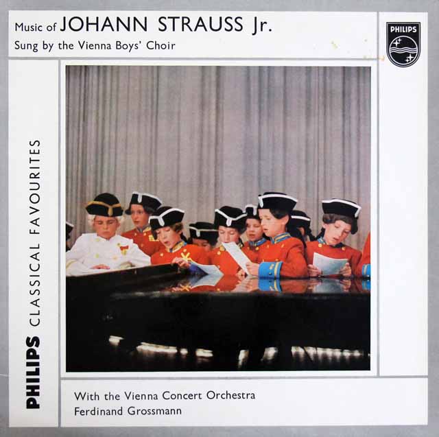 ウィーン少年合唱団のJ.シュトラウス二世/「ウィーンかたぎ」ほか　英PHILIPS　3804　LP レコード