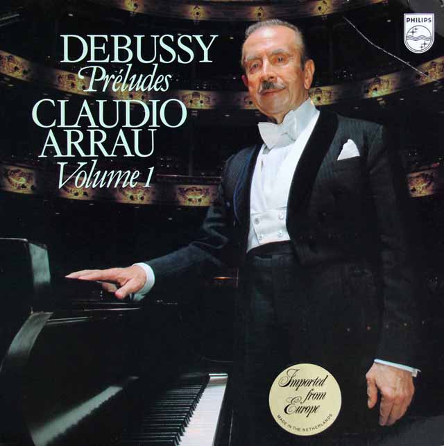 アラウのドビュッシー/前奏曲第1巻　蘭PHILIPS　3804　LP レコード