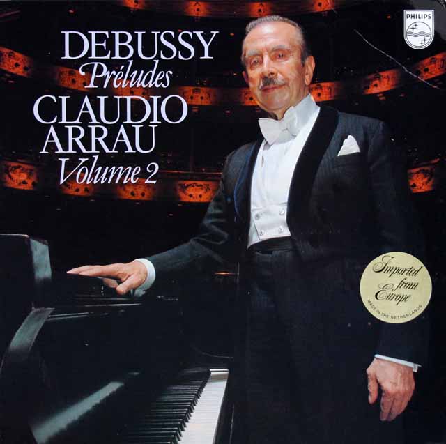 アラウのドビュッシー/前奏曲集第2巻　蘭PHILIPS　3804　LP レコード