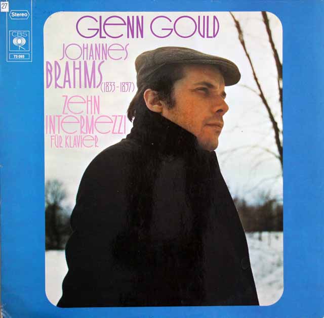 グールドのブラームス/10の間奏曲集　独CBS　3804　LP レコード