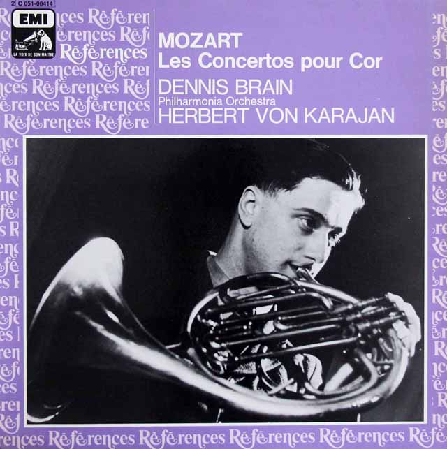 ブレイン、カラヤンのモーツァルト/ホルン協奏曲第1～4番　仏EMI(VSM)　3804　LP レコード
