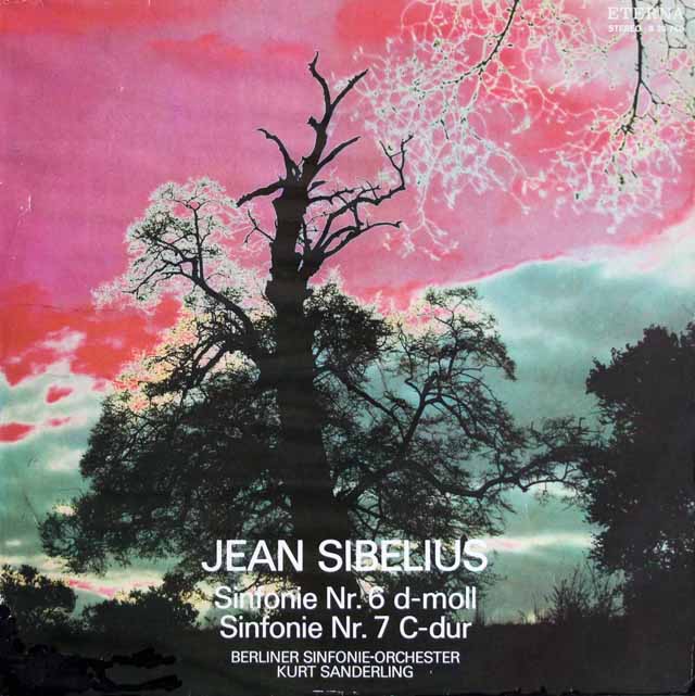 【オリジナル盤】　ザンデルリンクのシベリウス/交響曲第6、7番　独ETERNA　3805　LP レコード