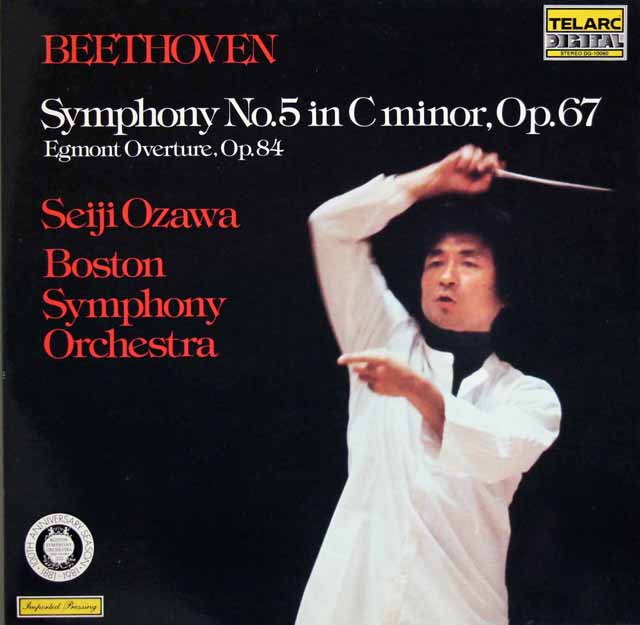 小澤のベートーヴェン/交響曲第5番「運命」ほか　独TELARC　3805　LP レコード