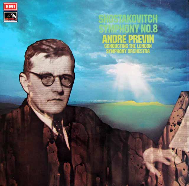 【オリジナル盤】プレヴィンのショスタコーヴィチ/交響曲第8番　英EMI　3805　LP レコード