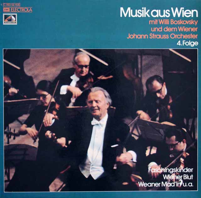 ボスコフスキーのウィーンの音楽　第4集　独EMI　3805　LP レコード