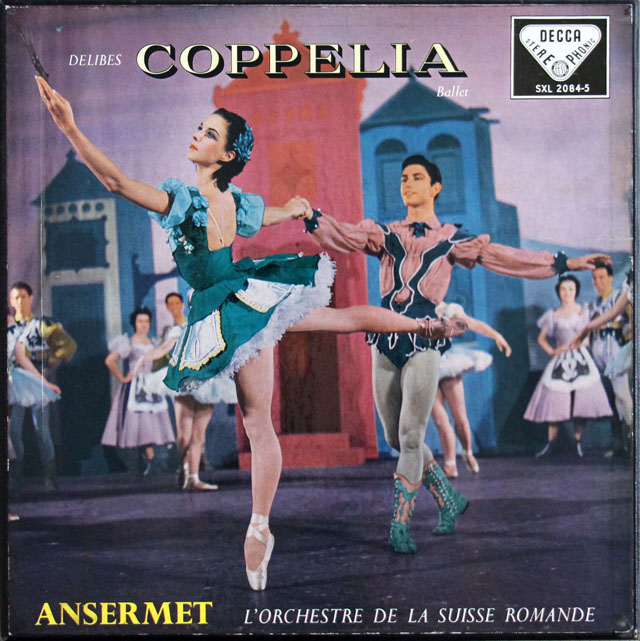 【オリジナル盤】　アンセルメのドリーヴ/「コッペリア」全曲　英DECCA　3806　LP レコード