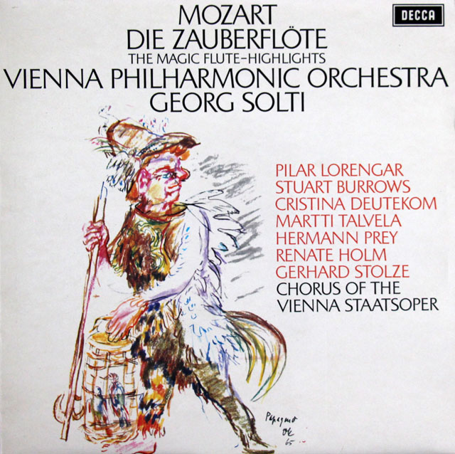 ショルティのモーツァルト/「魔笛」抜粋　英DECCA　3806　LP レコード