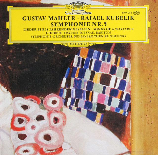 クーベリックのマーラー/交響曲第5番、「さすらう若人の歌」　独DGG　3806　LP レコード