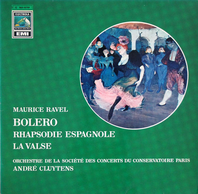 クリュイタンスのラヴェル/ボレロほか　独EMI　3806　LP レコード