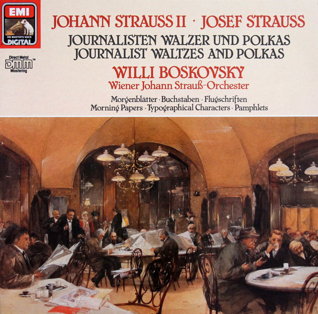 ボスコフスキーのシュトラウス/ワルツ、ポルカ集　独EMI　3806　LP レコード