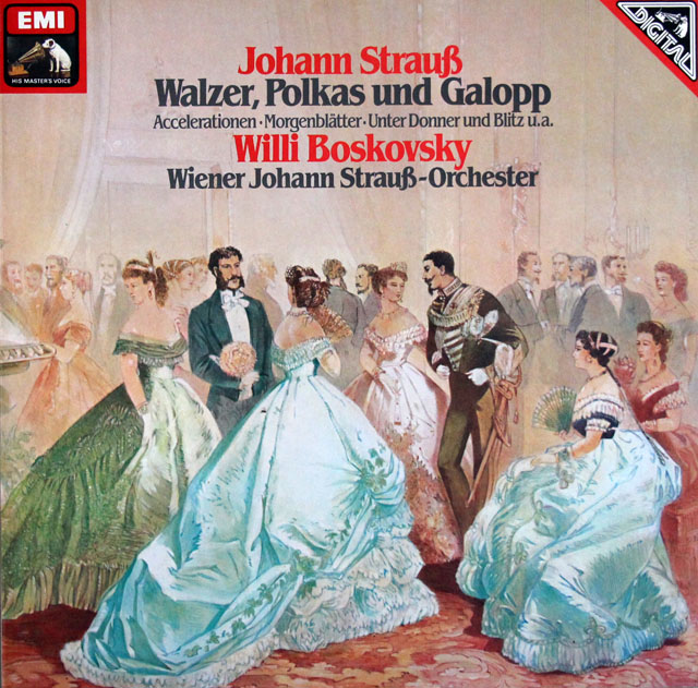 ボスコフスキーのヨハン＆ヨーゼフ・シュトラウス/ワルツ、ポルカ、ギャロップ集　独EMI　3806　LP レコード