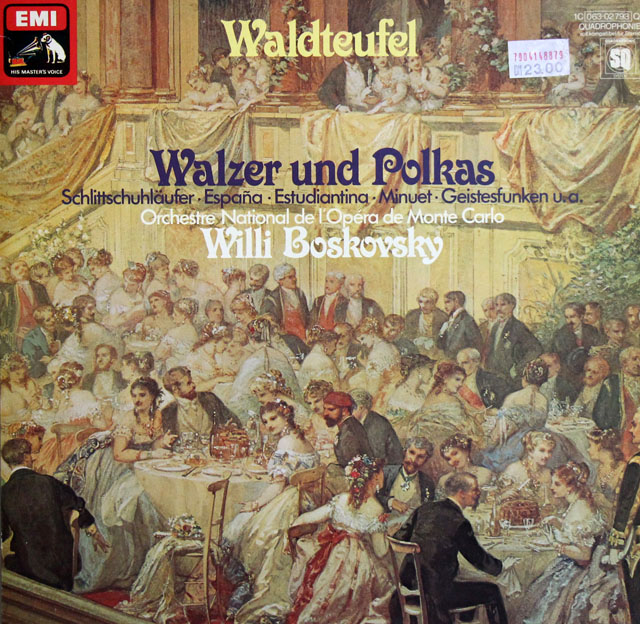 ボスコフスキーのワルトトイフェル/ワルツとポルカ　独EMI　3806　LP レコード