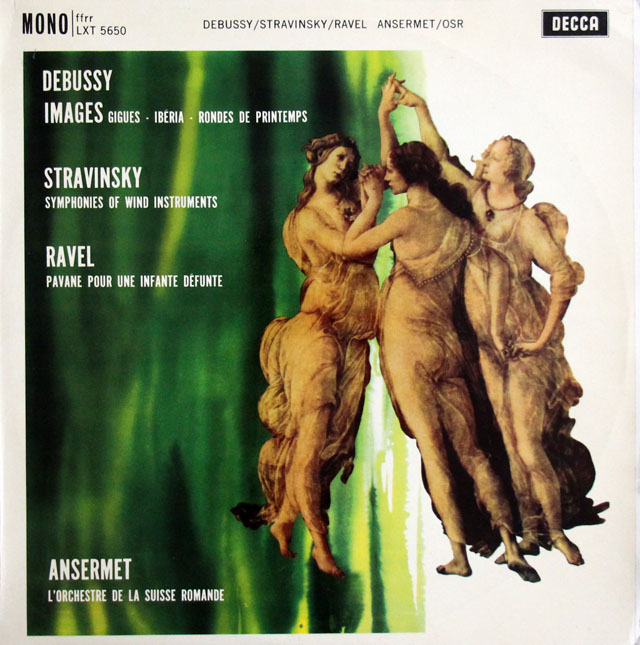 アンセルメのドビュッシー/「映像」ほか　英DECCA　3807　LP レコード