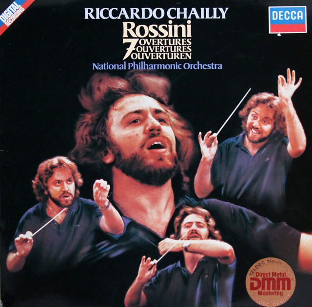 シャイーのロッシーニ/序曲集　独DECCA　3807　LP レコード