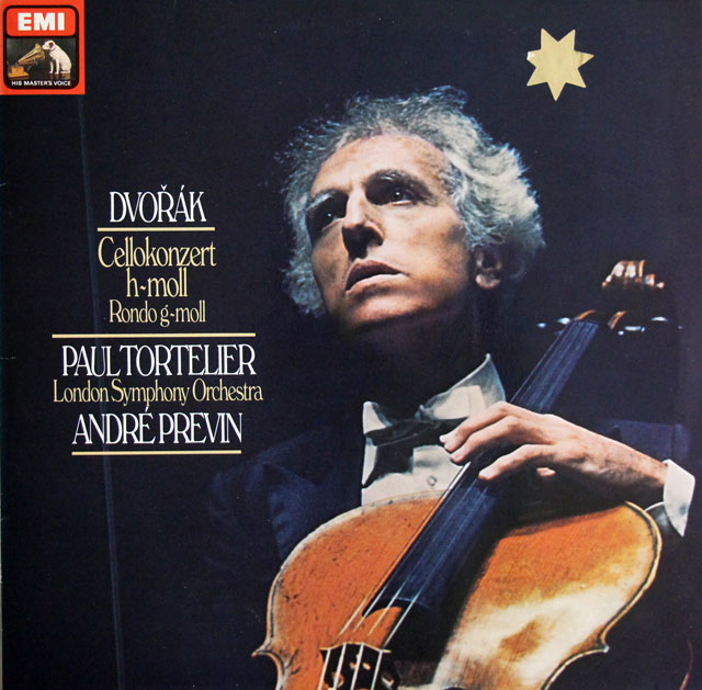 トルトゥリエ、プレヴィンのドヴォルザーク/チェロ協奏曲ほか　独EMI　3807　LP レコード