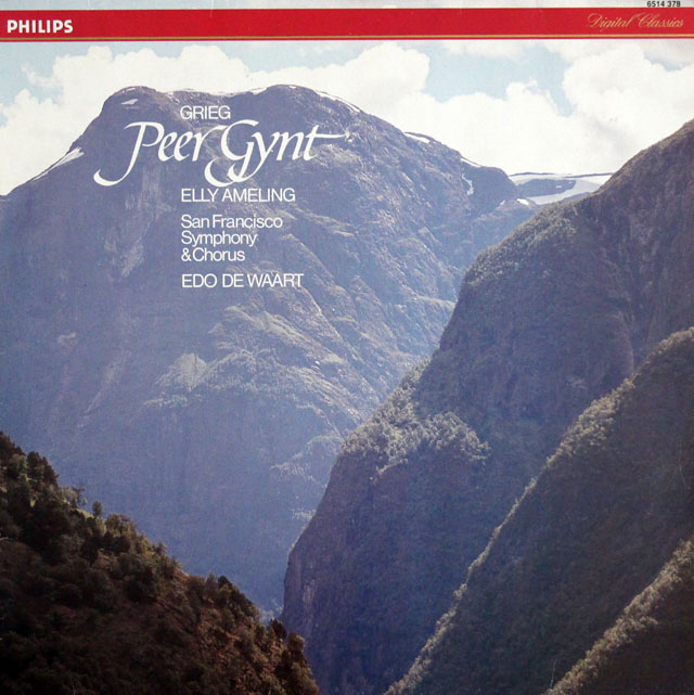 アメリング、ワールトのグリーグ/「ペール・ギュント」抜粋　蘭PHILIPS　3807　LP レコード