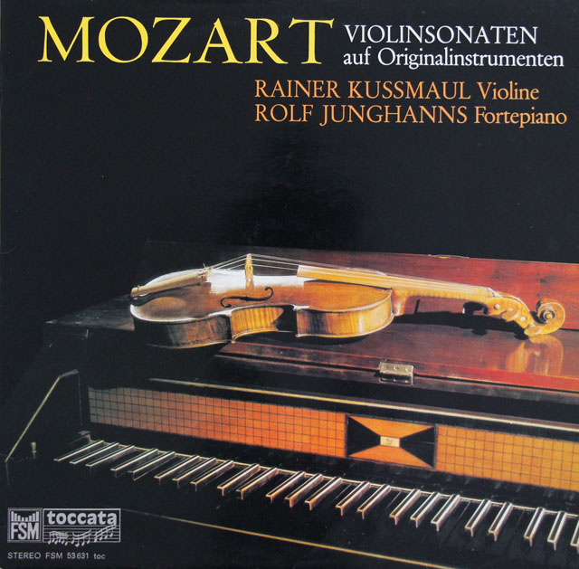 クスマウル、ユングハンスのモーツァルト/ヴァイオリンソナタ第40、42番　独toccata　3807　LP レコード