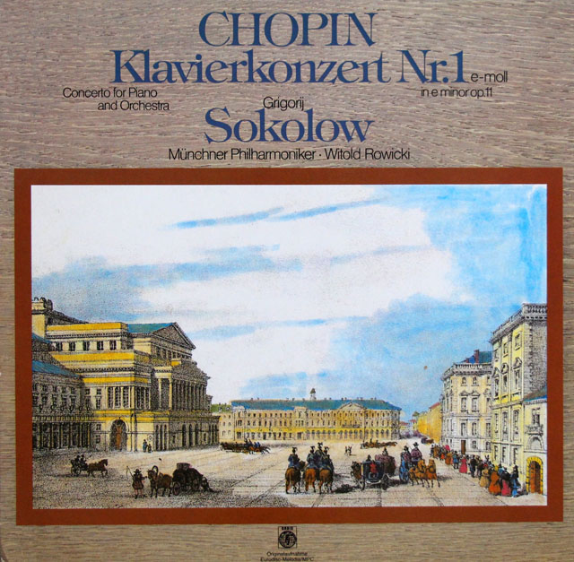 ソコロフのショパン/ピアノ協奏曲第1番 　独ORBIS　3807　LP レコード
