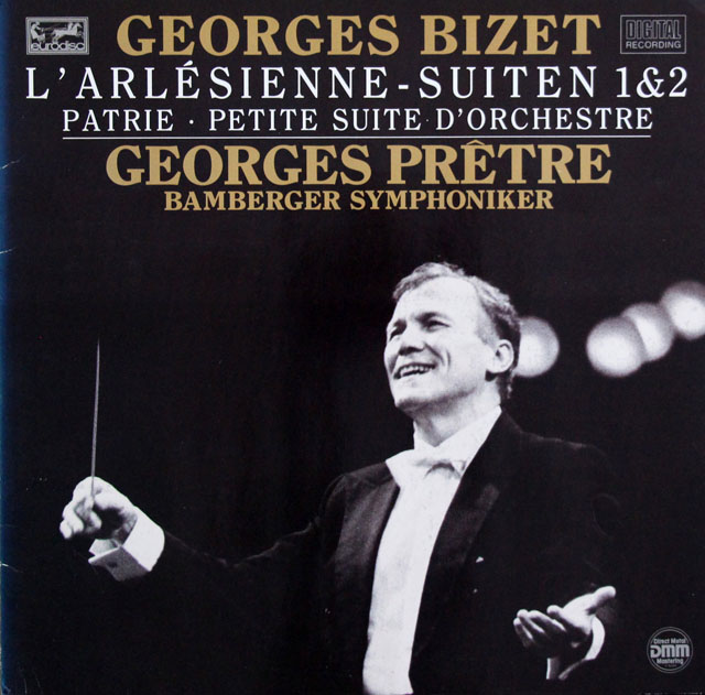 プレートルのビゼー/「アルルの女」第1、2組曲ほか　独eurodisc　3807　LP レコード