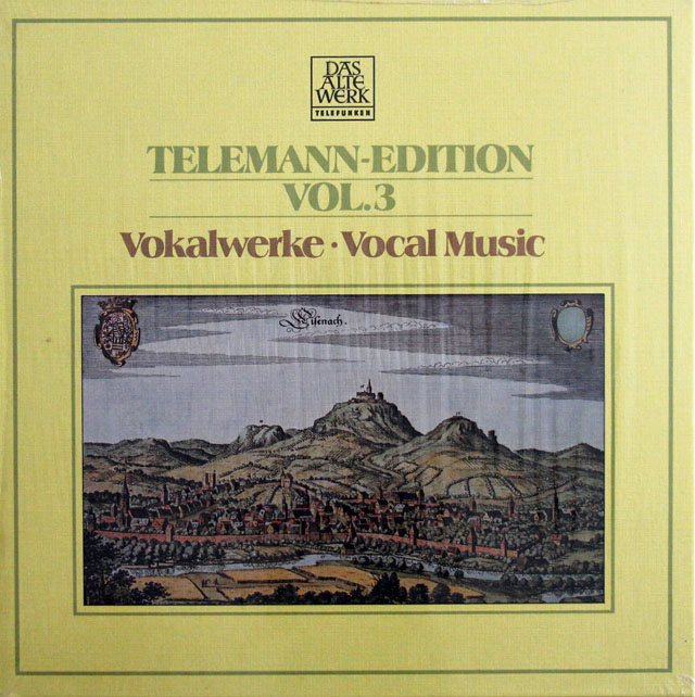 【未開封】　テレマン・エディション第3巻　声楽作品集　アーノンクールのテレマン/「最後の審判の日」ほか　独TELEFUNKEN　3807　LP レコード