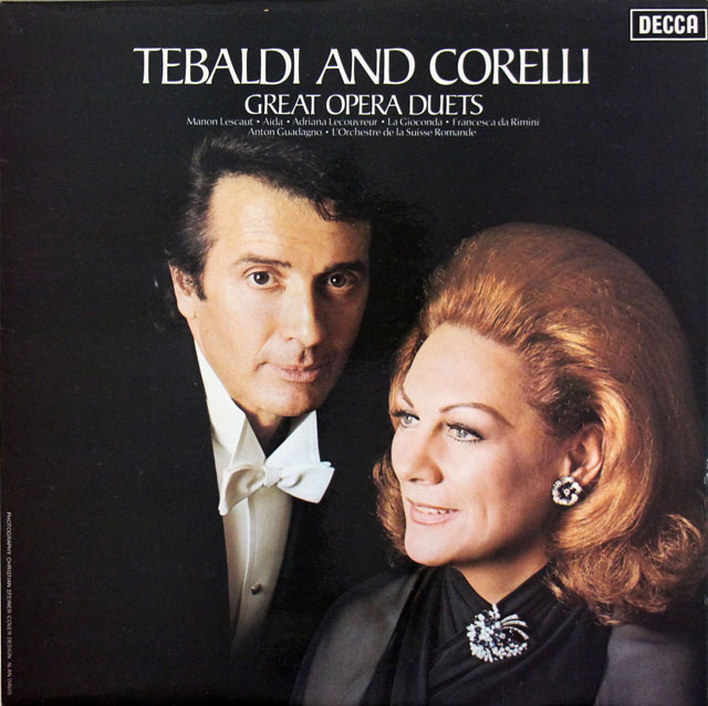 【オリジナル盤】　テバルディ、コルレリの二重唱集　英DECCA　3807　LP レコード