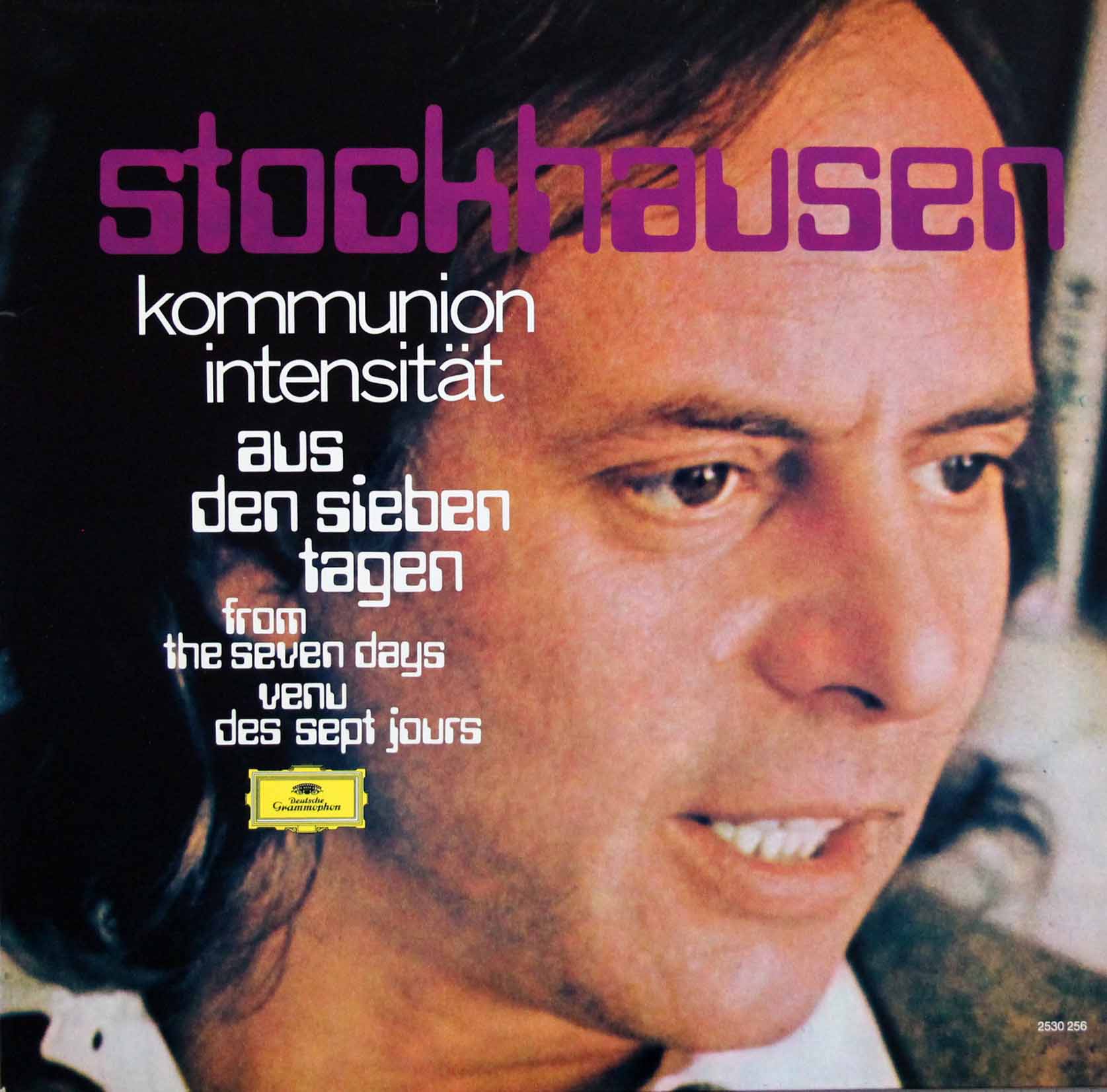 シュトックハウゼン/「7つの日」より「コミュニオン」、「インテンシテート」　独DGG　3808　LP レコード