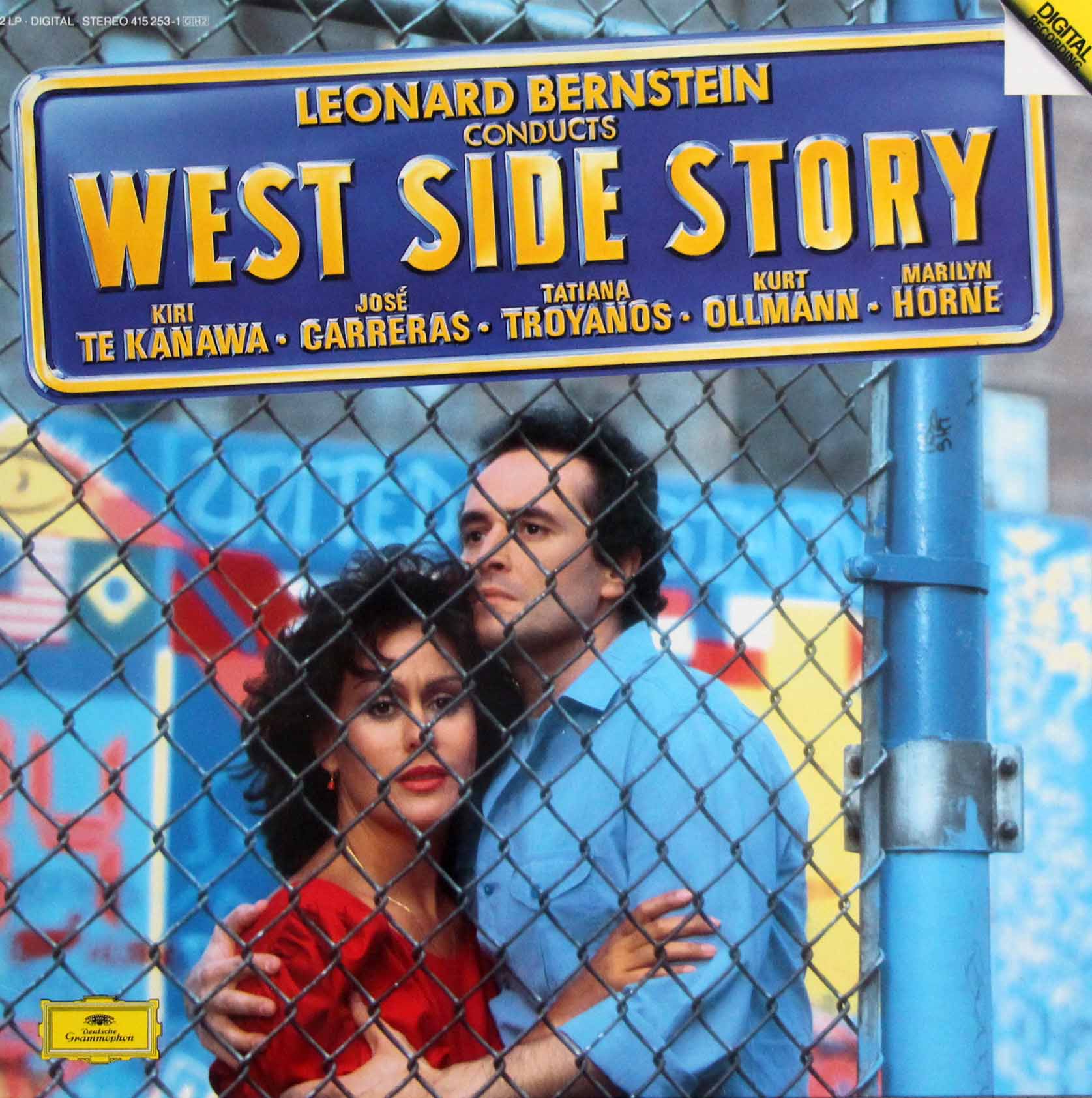 バーンスタインの自作自演/「ウエスト・サイド・ストーリー」　独DGG　3808　LP レコード