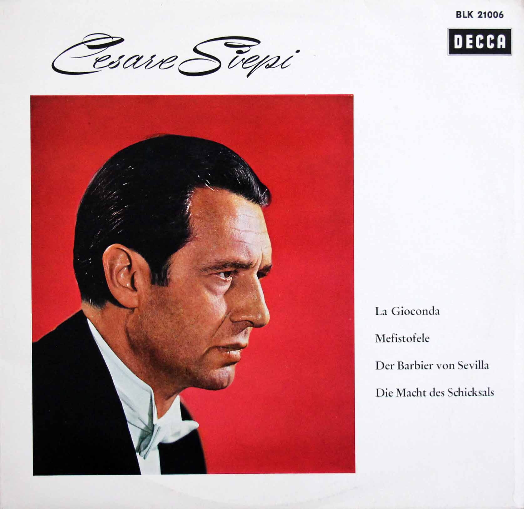 シエピのオペラ・アリア集　独DECCA　3808　LP レコード