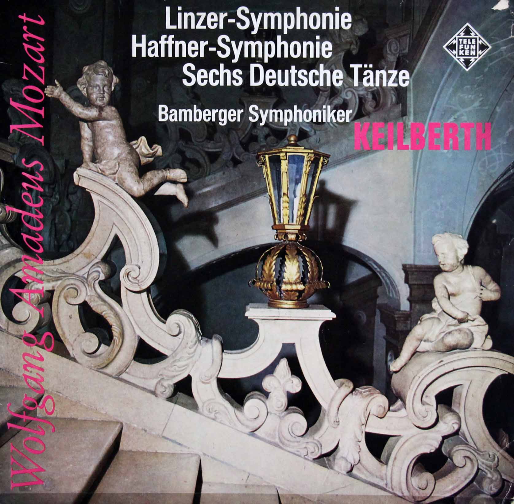 カイルベルトのモーツァルト/交響曲第36番「リンツ」&第35番「ハフナー」ほか　独TELEFUNKEN　3808　LP レコード
