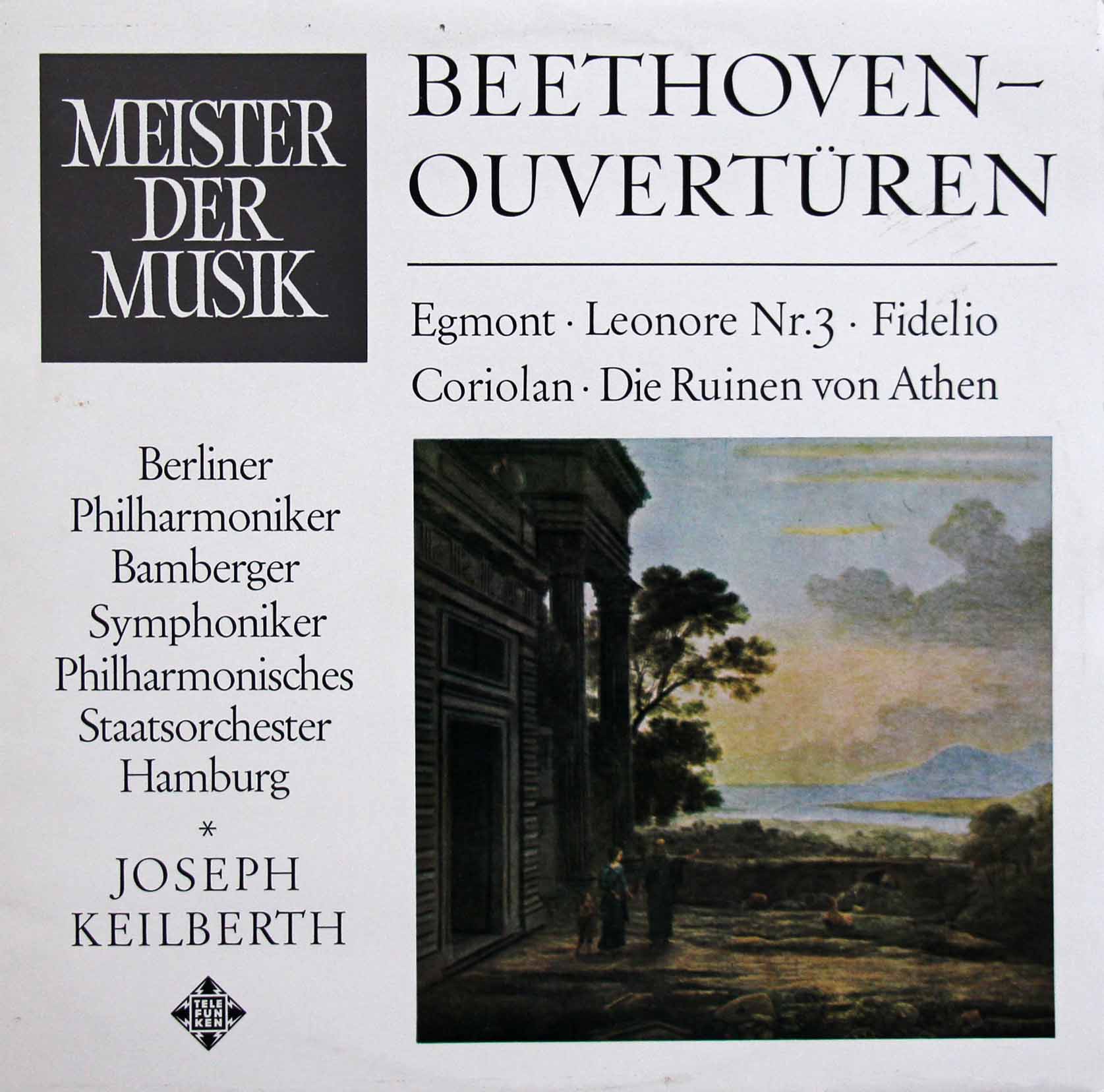 カイルベルトのベートーヴェン/序曲集　独TELEFUNKEN　3808　LP レコード