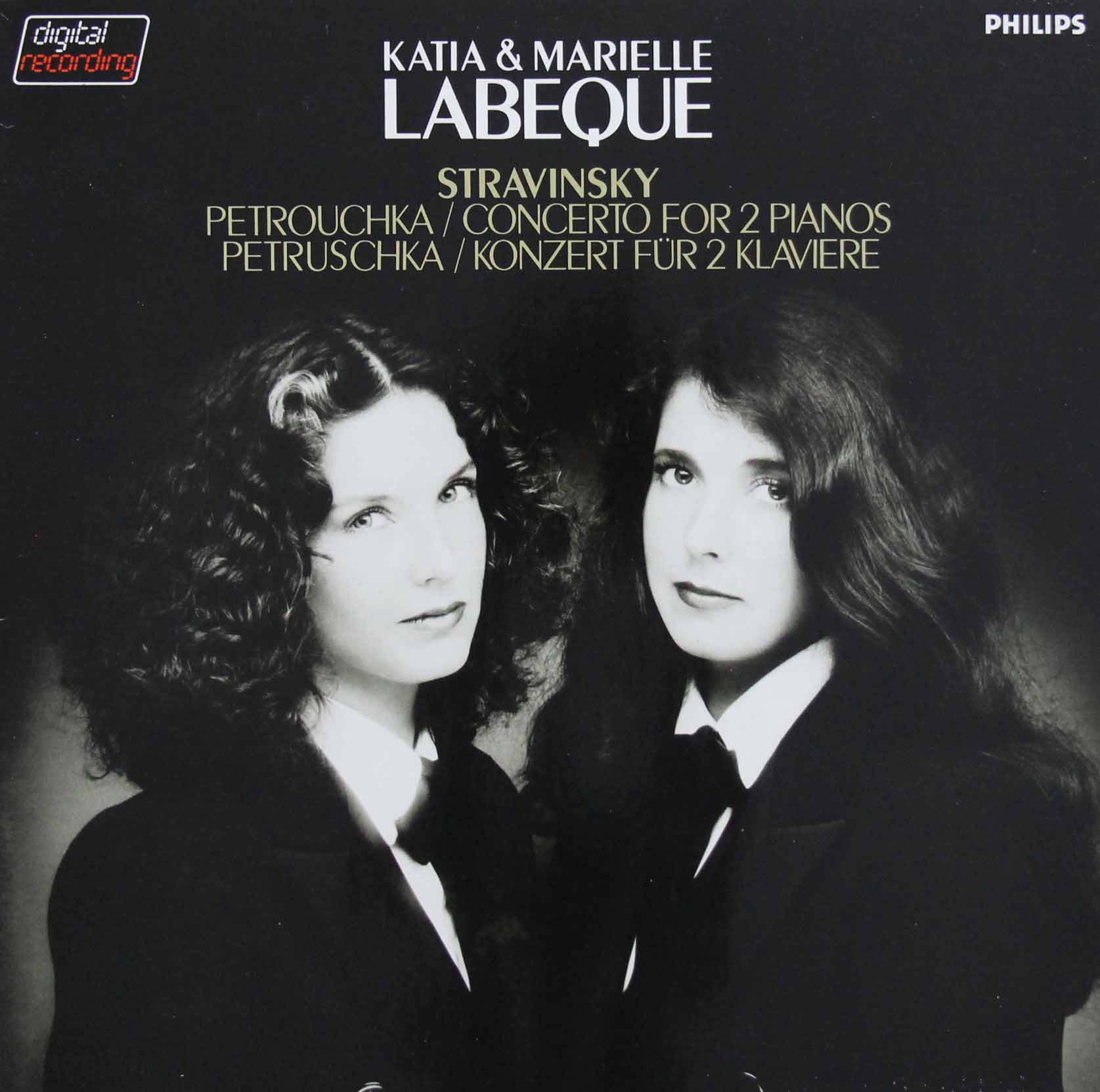 ラベック姉妹のストラヴィンスキー/ペトルーシュカからの3楽章ほか　蘭PHILIPS　3808　LP レコード