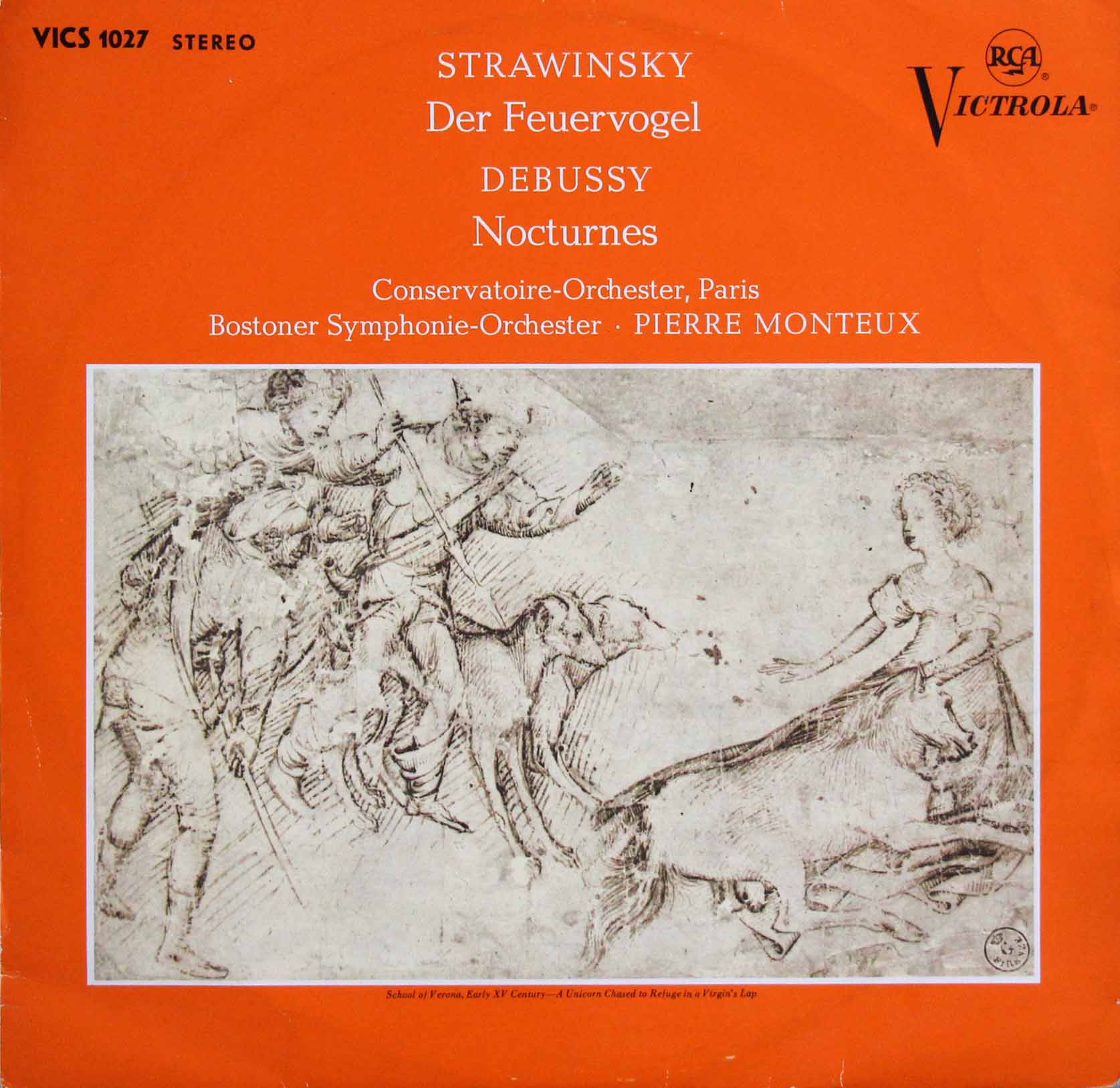 モントゥーのストラヴィンスキー/「火の鳥」組曲ほか   独RCA　3808　LP レコード