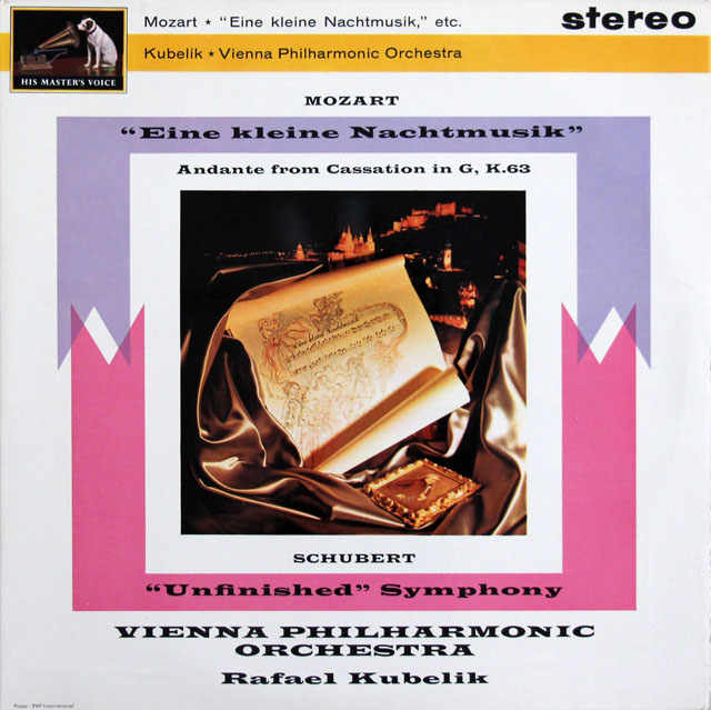 【オリジナル盤】　クーベリックのシューベルト/交響曲第8番「未完成」ほか　英EMI　3808　LP レコード