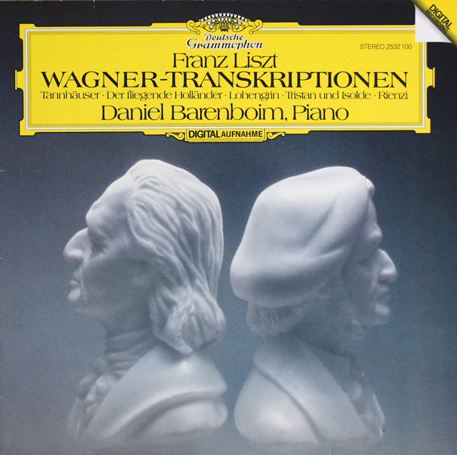 バレンボイムのリスト/ワーグナー・トランスクリプション集　独DGG 　3809　LP レコード