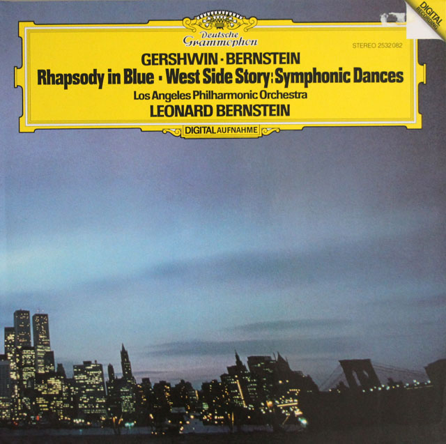 バーンスタインのガーシュイン/ラプソディ・イン・ブルーほか　独DGG　3809　LP レコード